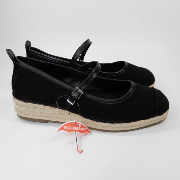 BLONDO Haizley Waterproof Espadrille Mary Jane Flats Shoes Size 7 Black NEW - Picture 9 of 13